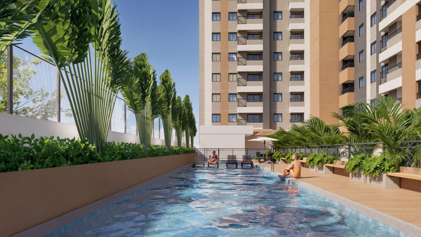 Piscina adulto — Lyon Penha, Penha de França — perspectiva ilustrativa