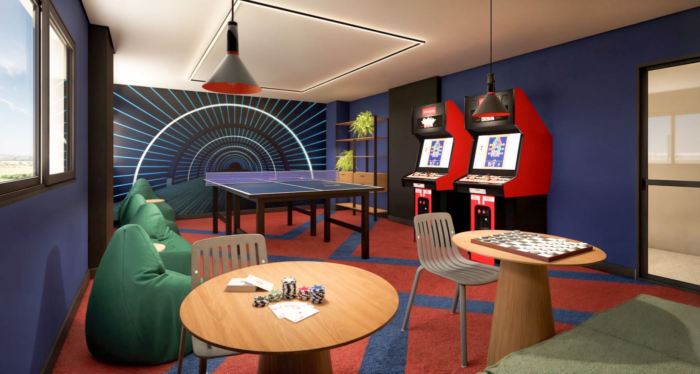Sala de jogos juvenil — Lyon Penha, Penha de França — perspectiva ilustrativa